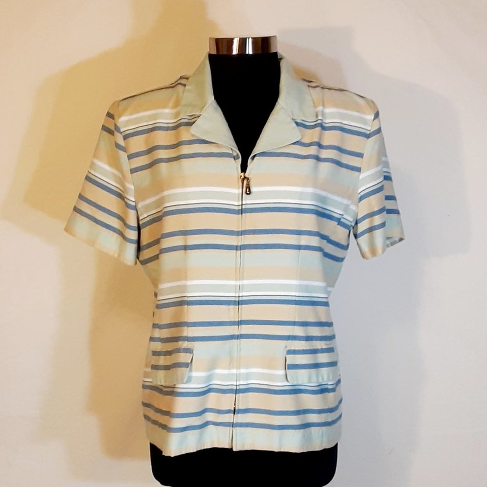 Sag Harbor Zip Up Top